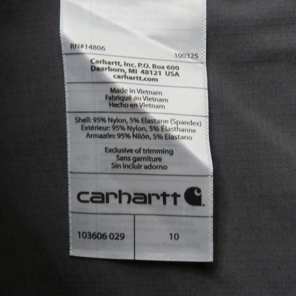 Carhartt Women's Straight Fit Force Madden Cargo Shorts 10 Charcoal Gray - Picture 7 of 9